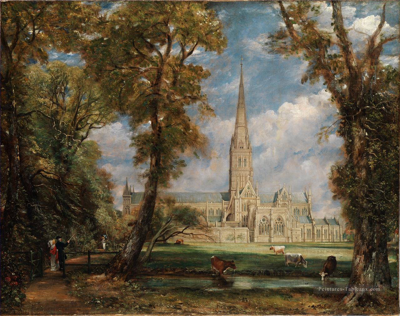 Cathédrale de Salisbury romantique John Constable Peintures à l'huile